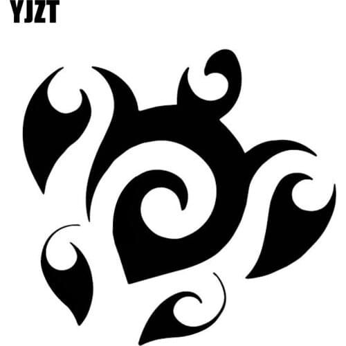 YJZT 15.8CM*14.9CM Tortoise Creative Screw Car Door Car Sticker Vinyl Decal Decor Black/Silver C4-1285