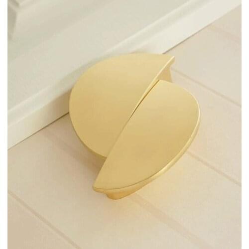 Round / semi-circle Black Zinc alloy Furniture Knob and Handles Wardrobe Cupboard Drawer Cabinet Pulls Furniture Hardware