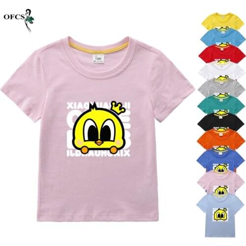 2-12Years Childrens T-shirt Summer New Design Kids Clothing Cotton Boys Girls Casual Style Cartoon Fashion Tees Costume 10Color