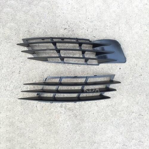 2Pcs Auto Front Left Right Lower Bumper Fog Light Grille Grill Cover For VW Passat R36 2006 2007 2008 2009 2010