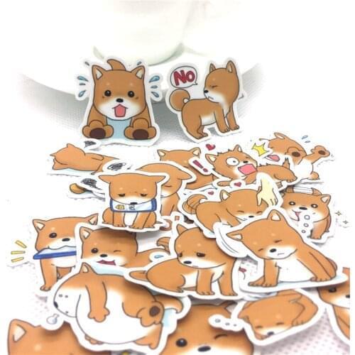 40 Pcs/lot Meng Meng dog daily paper Sticker Decal For Phone Laptop Bicycle Notebook Backpack Kids Toy stickers scrapbooking