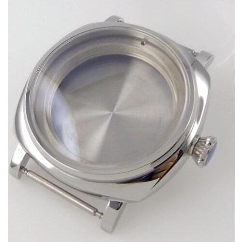 42mm Square Polished Watch Case Spare Parts Fit For NH35/NH35A NH36/NH36A 200M Waterproof Diving Watch Case Stainless Steel