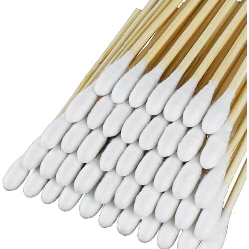 50Pcs/Pack Disposable medical cotton swabs Portable First Aid Kit Emergency Medical Wood Sticks Outdoor Travel Survival kit