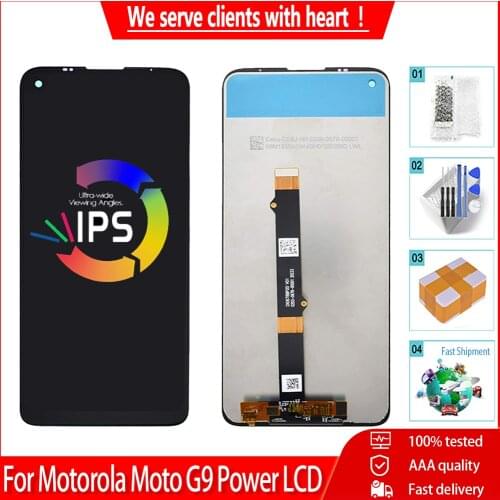6.8" New For Motorola Moto G9 Power XT2091-3 LCD Display Touch Screen Digitizer Panel Assembly Replacement For Moto G9 Power LCD
