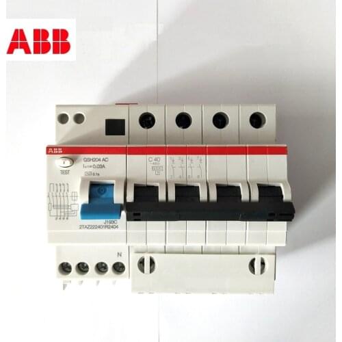 ABB Residual current protection circuit breaker GSH204 4P 6A 10A 16A 20A 25A 32A 40A 50A 63A type C AC electronic