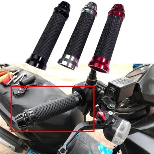 Motorcycle Accessories Aluminum Alloy Styling Handlebar Grips 7/8" 22mm Hand Cap For Harley Suzuki Yamaha BMW Ducati Dirt Bike