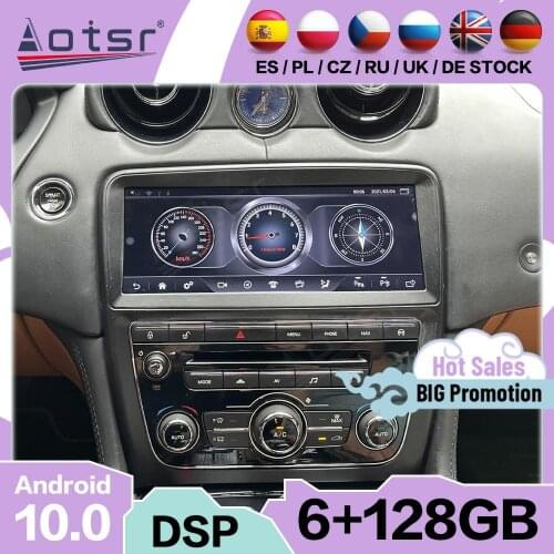 128G Carplay Car Stereo Android 10 Player For Jaguar XJ 2009 2010 2011 2012 2013 2014 2015 2016 2017 2018 GPS Receiver Head Unit