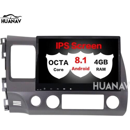 Car DVD GPS navigation For Honda Civic 2007-2011 2 din radio multimidia stereo 10.1'' IPS big screen Android 8.1 no dvd player