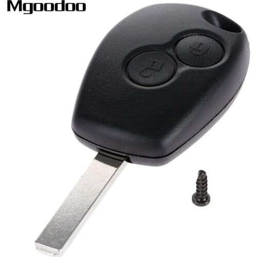 Mgoodoo 2 Buttons Remote Car Key Shell Case for Renault Megan Modus Clio Modus Kangoo Logan Sandero Duster For Nissan Almera