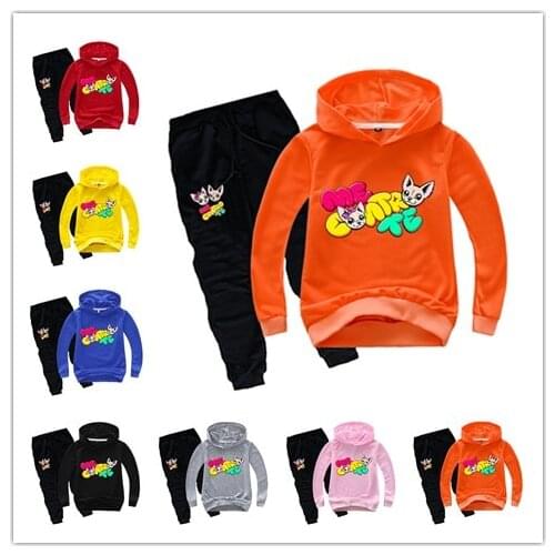 Childrens suit Boys Long Sleeve T-Shirts Kids Clothes Cartoon Me Contro Te Print Hoodies Girl Costume Baby Sweatshirts Top Tees