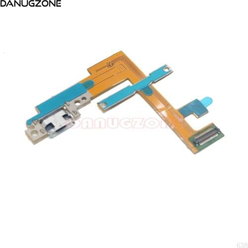 For Lenovo Yoga tablet 2 830F 830 USB Charge Board Jack Dock Socket Plug Charging Port Connector With Volume Button Flex Cable