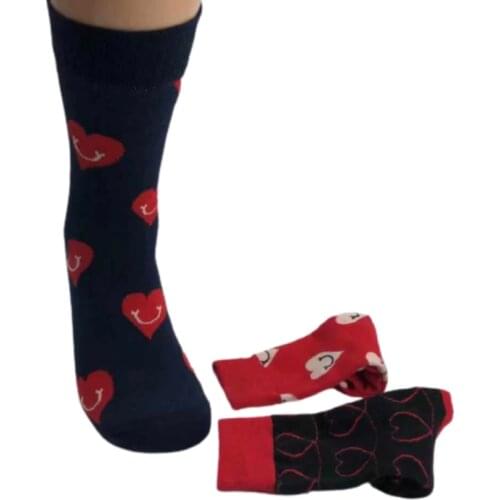 Four Seasons Socks Womens Iovely Peach Heart Socks Sweet Iove JacQuard Medium Tube Socks Fashion Versatile Iong Socks