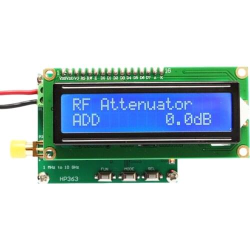 RF Power Meter 1MHz to 10GHz -50 to 0dBm Digital RF Signal Measuring Meter RF power attenuation value can be set DC 7-12V