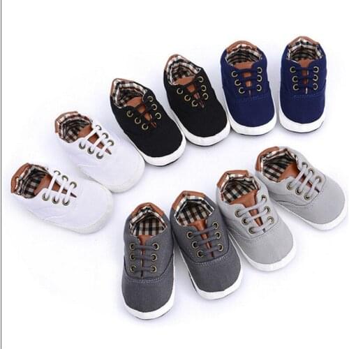 Baby Summer Shoes Newborn Baby Girl Boys Causal Bow Anti-slip Shoes Plaid Patchwork Soft Sole Sneakers Prewalker 0-18M