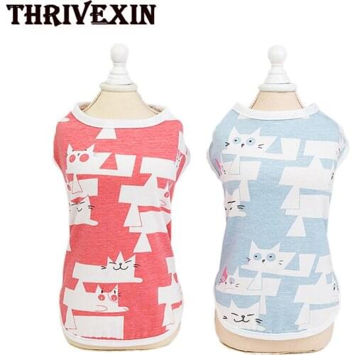 Pet Clothing Summer Clothes New Dog Clothes Cartoon Vest Small Dog Clothes Dog Vest Dog Costume Dog Clothes for Small Dogs