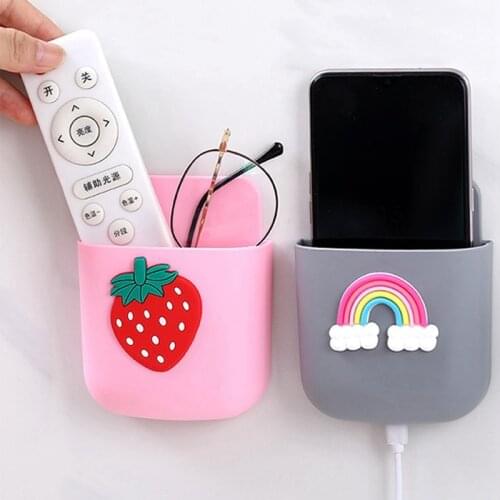 Plastic Cartoon Living Room Bedroom Wall Background Decorative Storage Remote Control Wall Hanging Storage Box