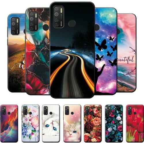 For Tecno Spark 5 Pro Case Tecno Spark 5 Pro Bumper 6.6 inch Soft TPU Silicone Cover For Tecno Spark 5 Pro Case Leaf Wolf Coque