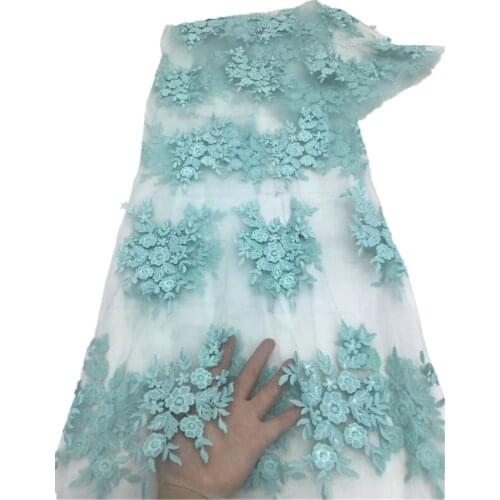 SJ Lace African Lace Fabric 2021 Latest Bridal Materials Dresses Nigerian Fabric Lace For Wedding Party Dress Sewing x5-66