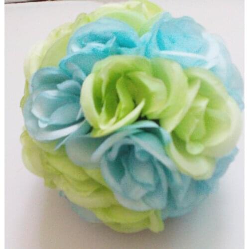 SPR TOP! mix color artificial rose wedding kissing flower ball-20cm dia,bride flowers Free shipping