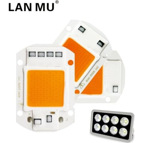 Hydroponice 10W 20W 30W 50W Cob Led Grow Light Chip AC 110V 220V Full Spectrum For Indoor Plant Seedling Grow and Flower