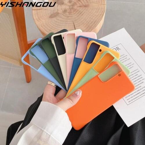 Ultra-thin Frameless Case For Samsung Galaxy S21 FE S21 Ultra S20 FE S20 Plus Note 20 Note 10 Hard PC Slim Shockproof Case Cover