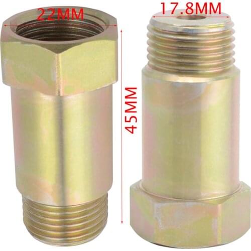 Universal M18*1.5 O2 Oxygen Sensor Bung Test Pipe Extension Extender Oxygen Sensor Adapter Car Part Iron Plating Zinc