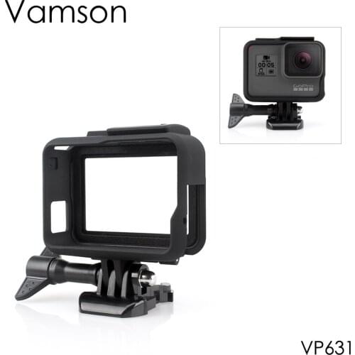 Vamson for Gopro Hero 7 Black 6 5 accessory protection frame camera side open case for Gopro Hero 7 6 5 motion camera VP631