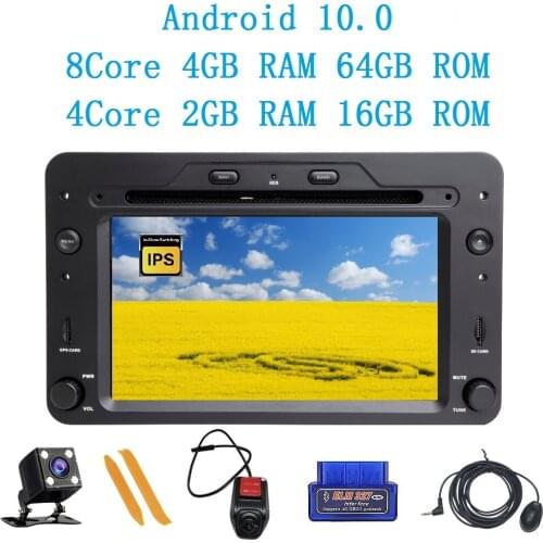 ZLTOOPAI Car Multimedia Player For Alfa Romeo Spider Brera 159 Sportwagon Android 10.0 DVD Media Player GPS Navigation + OBD CAM