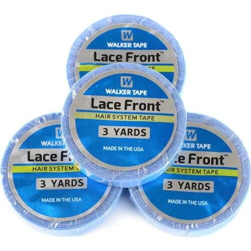 1.0cm 3 Yards Double Sided Adhesive Tapes Lace Front Support Tapes Water-Proof Tape for Wigs,Toupees,Hair Pieces