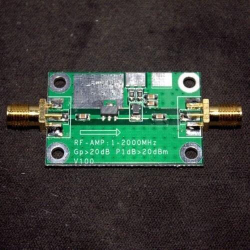 1-2000MHz 20dB Low Noise LNA RF POWER Amplifier Module HF FM Ham Radio Amplifiers VHF UHF