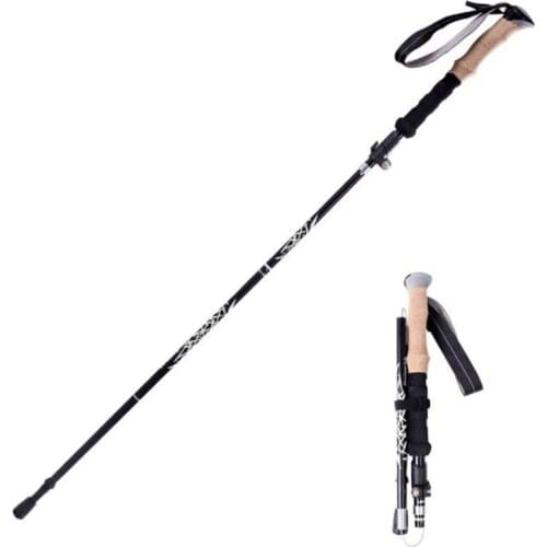 2 packs of trekking poles aluminum alloy ultralight camping climbing foldable walking sticks telescopic walking sticks
