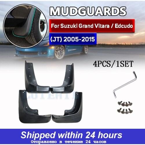 4pcs/set car Mud Flaps Mudguards For Suzuki Grand Vitara / Edcudo (JT) 2005-2016 Splash guards 2010 2011 2012 2013 2014 2015