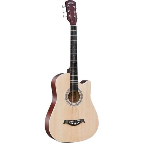 41 inch wooden guitar full beech wooden acoustic guitar beginner novice to play teaching folk guitar men and women