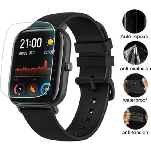 5pcs Soft TPU Smartwatch LCD Protective Film For COLMI/SENBONO P8 SITLOS/SQR P8 SE Plus Smart Watch Full Screen Protector Cover