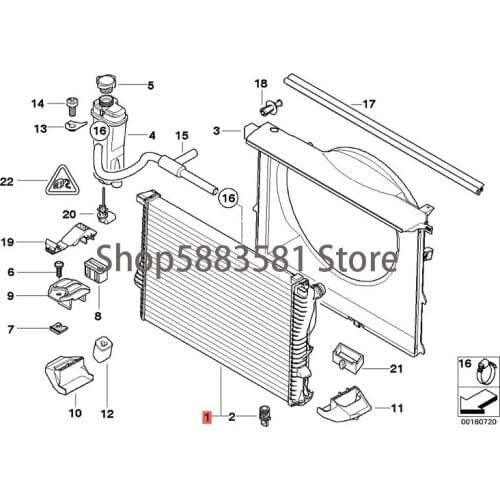 CAR water tank [Bayonet] bm wE38 728i 728iL E39 520i M52 520i M54 523i 525i 528i 530i 535i 540i coolant cooler engine cooler wat