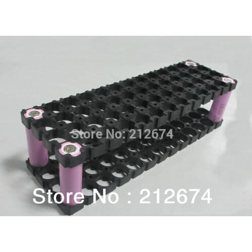 Free Shipping 18650 battery holder 13*4 52 holes for 48v 10ah li-ion battery pack Flameresistant material Safety anti vibration