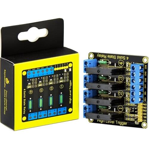 Free shipping! Keyestudio Four 4 Channel Solid State Relays module for Arduino