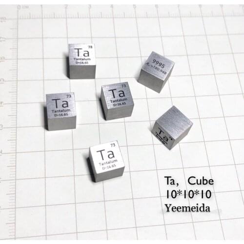 Free shipping Tantalum Ta Metal 10mm Density Cube 99.99% Pure for Element Collection