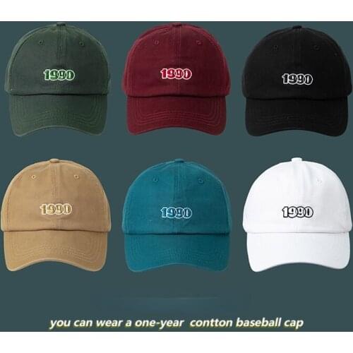 New Digital Embroidered Duck Tongue Hat Womens Summer Casual Trend Baseball Cap Fashion 90 Era Hats Male Hat Couple Gift Sunhat