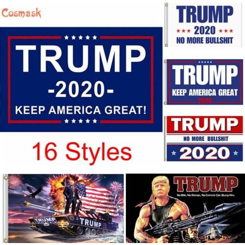 Cosmask Trump 2020 Flag Donald Trump For President 2020 Keep America Great Flag With Grommets Trump 2020 No More Bullshit Flag