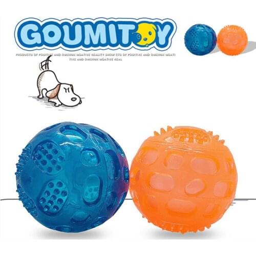 Medium Large Dog Supplies Toothbrush Pet Dog Tooth Cleaning Exercise Ball Bite Resistant Sound Molar Training Ball