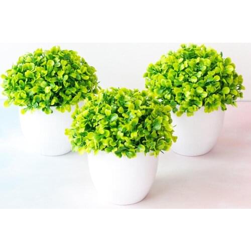 Artificial Plant Grass Bonsai Ornament Miniascape Garden Hotel Desktop Decor With Pot Home Decoration Accessories трава в горшке