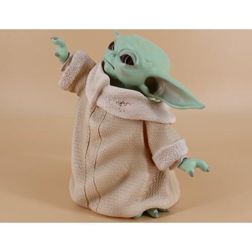 Kawaii Baby Yoda Grogu Anime Figure Dolls The Mandalorian Collection Model Toy Cute Baby Yoda Action Figure Doll Toys for Kids