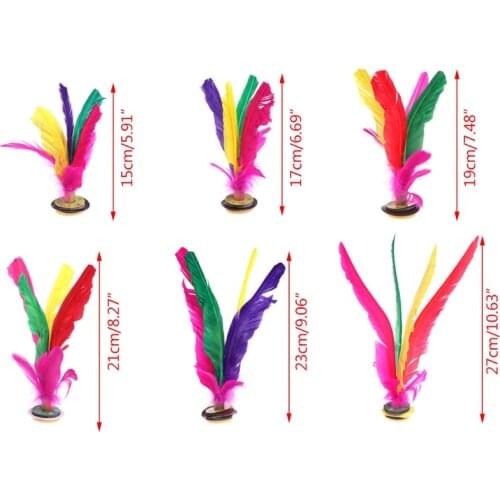 China Jianzi Footbal Foot Kick Handwheel Fancy Goose Feather Shuttlecock Fitness U7EF