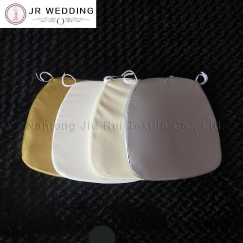 5pcs Free Shipping Chiavari Chair Leather Cushion Off White/Gold/Ivory/Sliver For Wedding Chair