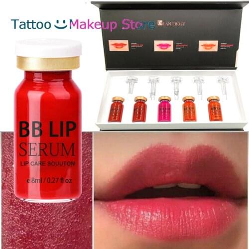 Meso BB Lips Glow Korean Makeup BB Lips Serum Cream for BB Machine Treatment Mouth Brightening Lipstick Permanent Makeup 8ml Kit