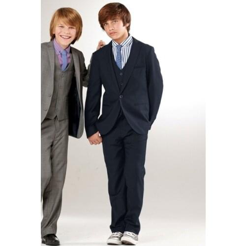 Fashion Children suits for party occasion customized boy suits set (Jacket+Pants+Shirt+vest+ tie) ZB296 boys blazer