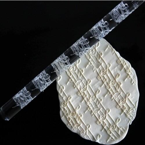 Musical shape Cake Fondant Embossed Rolling Pin Gum Embossing Sugarcraft Cake Decorating Craft roller tools Gift
