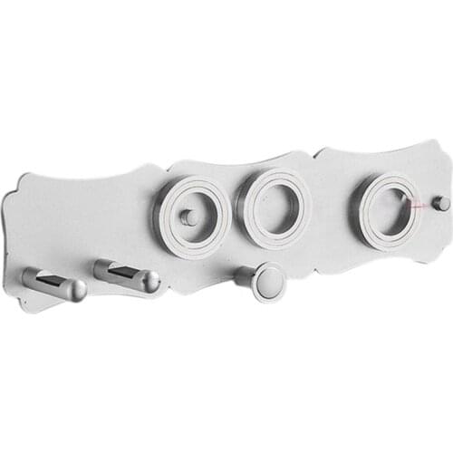 Wall Mount Hair Dryer Holder Hair Curling Storage Rack for Airwrap Stand Rack for Dyson Hair Blow Dryer Bathroom Silver