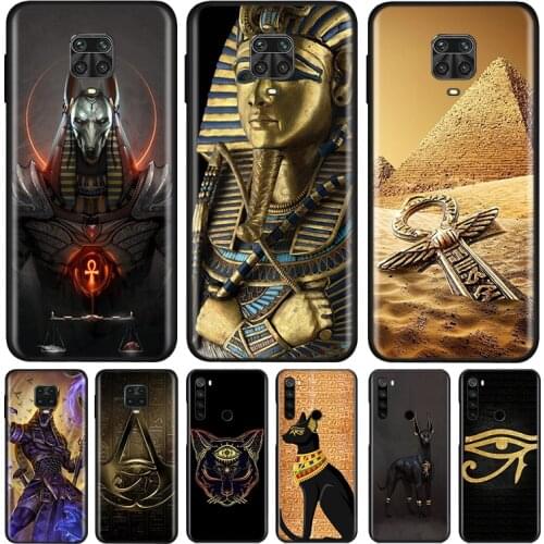 Egypt Nefertiti Anubis Ankh Silicone Cover For Xiaomi Redmi Note 9 9A 9C 9S Pro Max 8T 8 7 6 5 Pro 5A 4X 4 Prime Phone Case